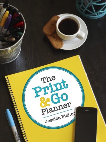 cover image of print & go planner